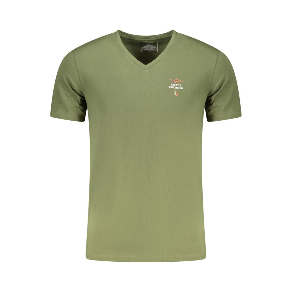 Aeronautica Militare Verde Cotton Men's T-Shirt - ClickThatClicks 
