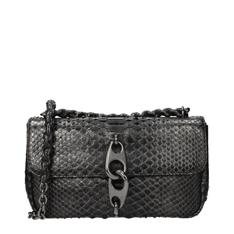 Tom Ford Gray Skin Shoulder Bag
