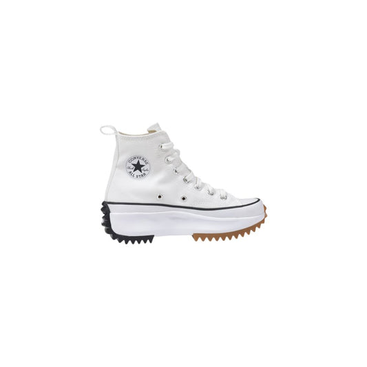 Converse White Fabric High Top Sneakers - ClickThatClicks 