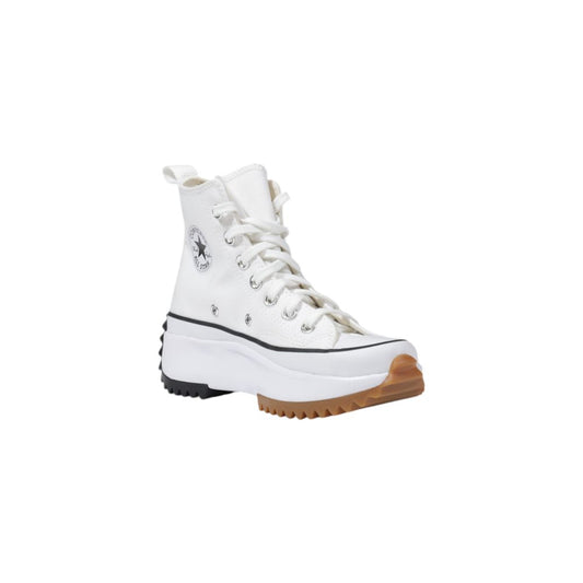 Converse White Fabric High Top Sneakers - ClickThatClicks 