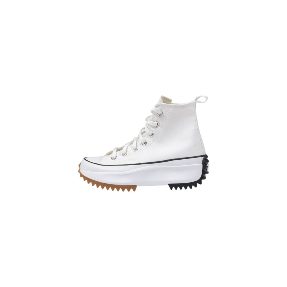 Converse White Fabric High Top Sneakers - ClickThatClicks 