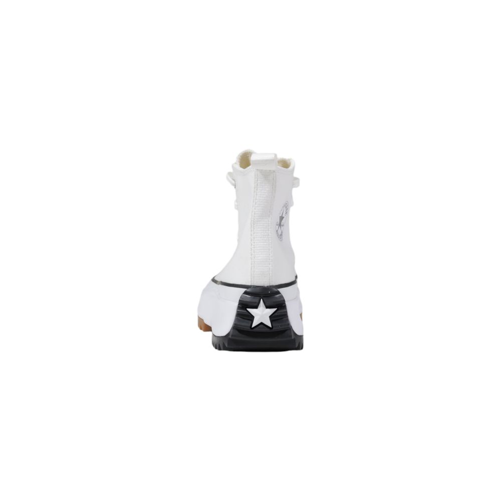 Converse White Fabric High Top Sneakers - ClickThatClicks 