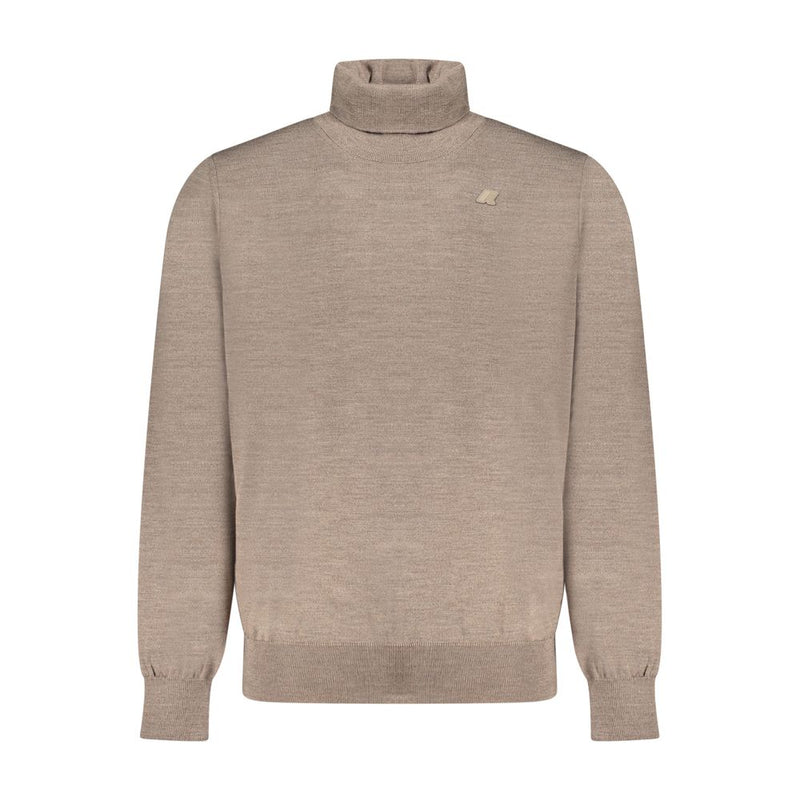 K-WAY Brown Wool Men Sweater
