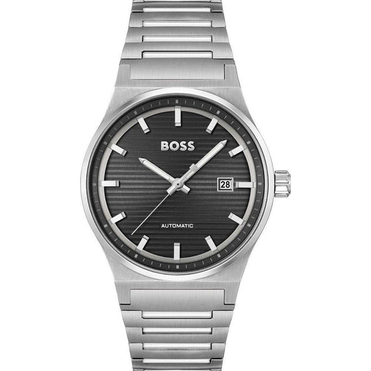 Hugo Boss Gray Stainless Steel Dress Watch - ClickThatClicks 