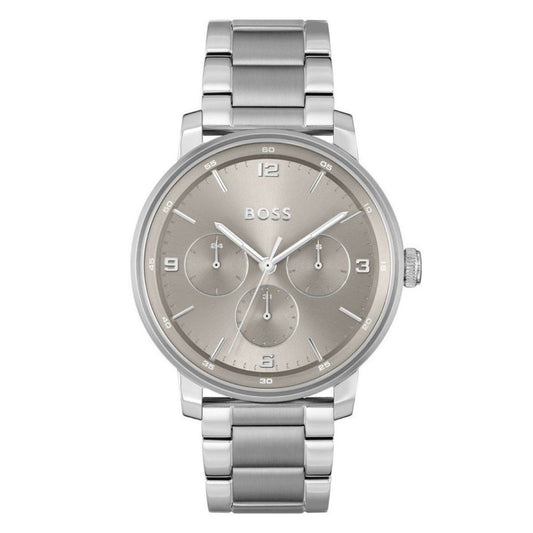 Hugo Boss Gray Stainless Steel Dress Watch - ClickThatClicks 