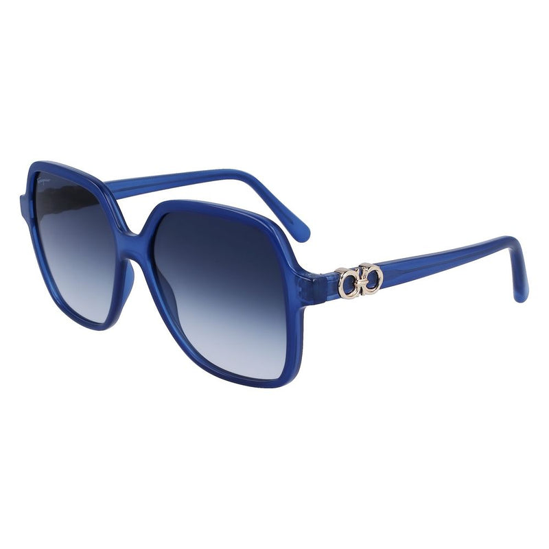 Ferragamo Blue Injected Sunglasses