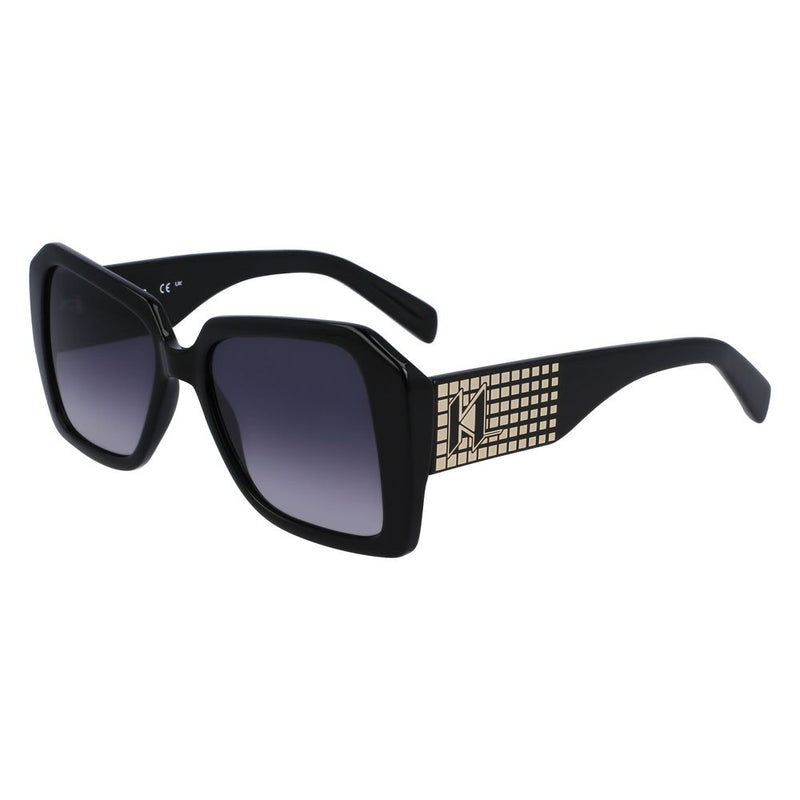 Karl Lagerfeld Black Injected Sunglasses