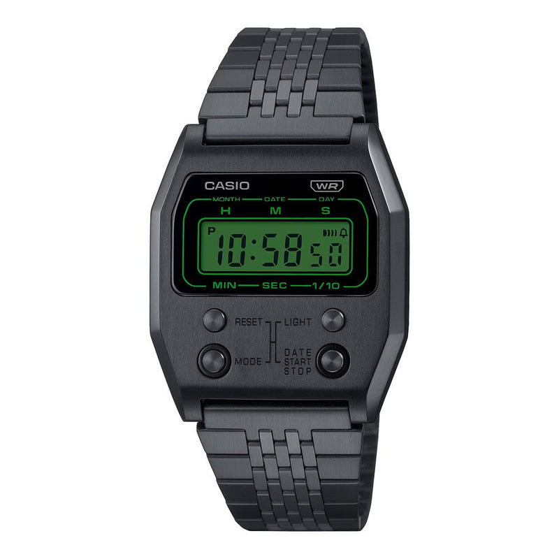 Casio Black Stainless Steel Digital Watch