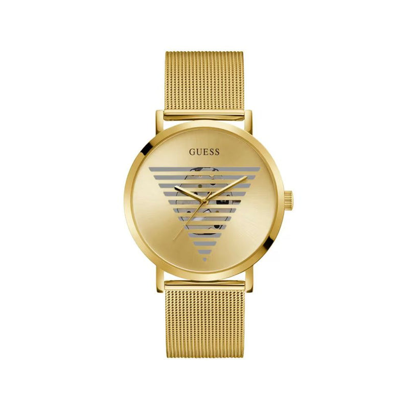 Guess Gold Stainless Steel Dress Watch