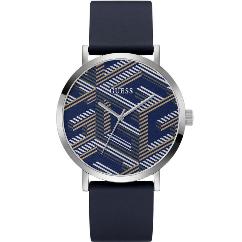 Guess Blue Synthetic Dress Watch