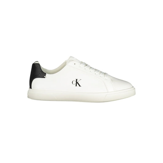 Calvin Klein Bianco Polyurethane Women Sneaker - ClickThatClicks 