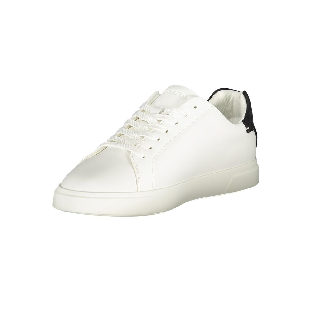 Calvin Klein Bianco Polyurethane Women Sneaker - ClickThatClicks 