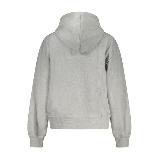 Calvin Klein Grigio Cotton Women's Hoodie - ClickThatClicks 