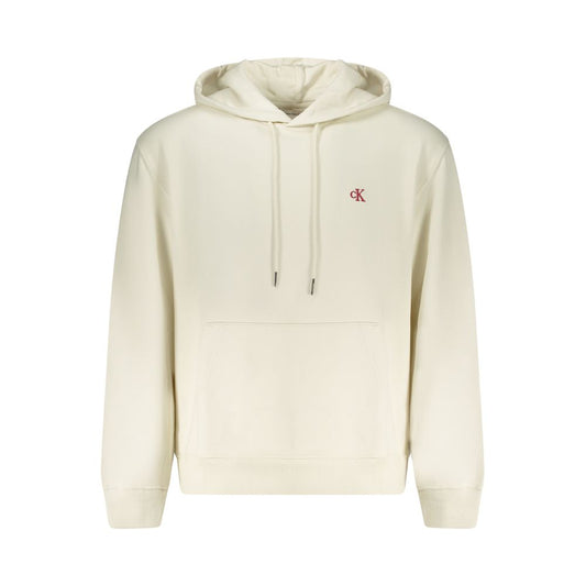Calvin Klein White Cotton Men's Hoodie - ClickThatClicks 