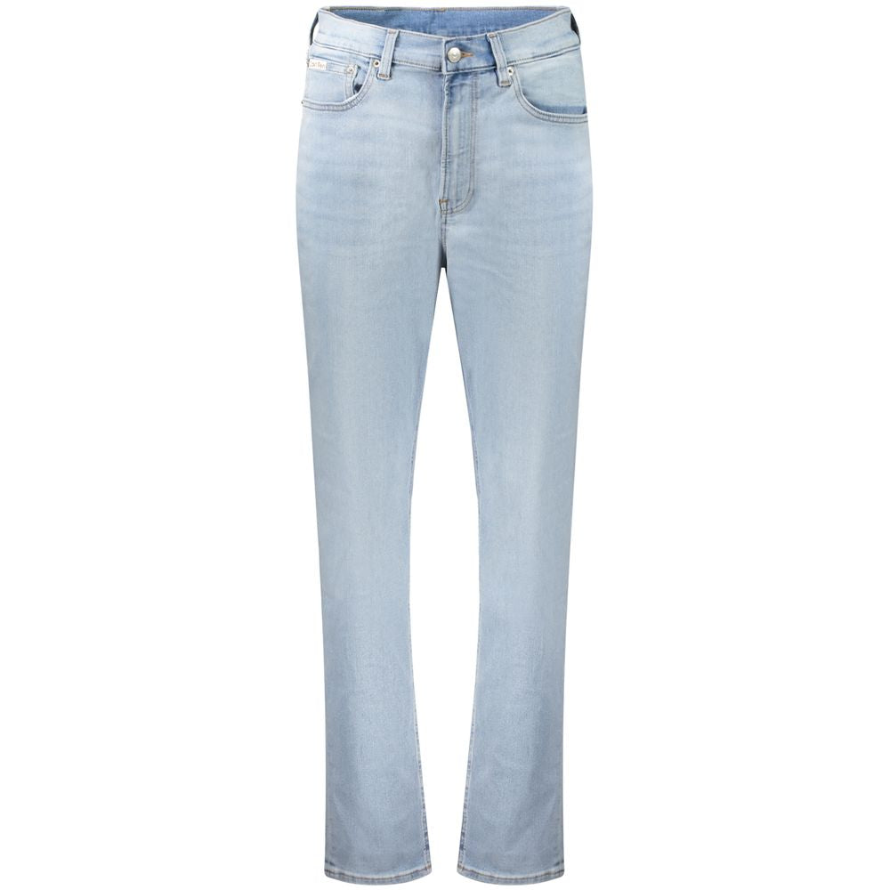 Calvin Klein Azzurro Cotton Women Jeans - ClickThatClicks 