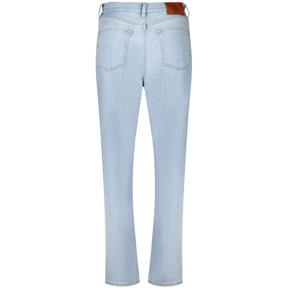 Calvin Klein Azzurro Cotton Women Jeans - ClickThatClicks 