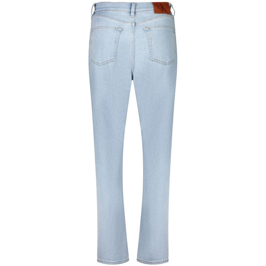 Calvin Klein Azzurro Cotton Women Jeans - ClickThatClicks 