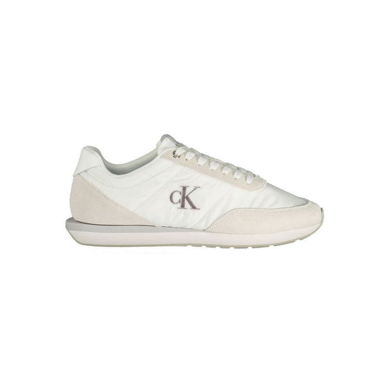 Calvin Klein White Recycled Polyester Men Sneaker - ClickThatClicks 