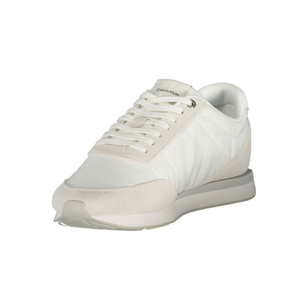 Calvin Klein White Recycled Polyester Men Sneaker - ClickThatClicks 