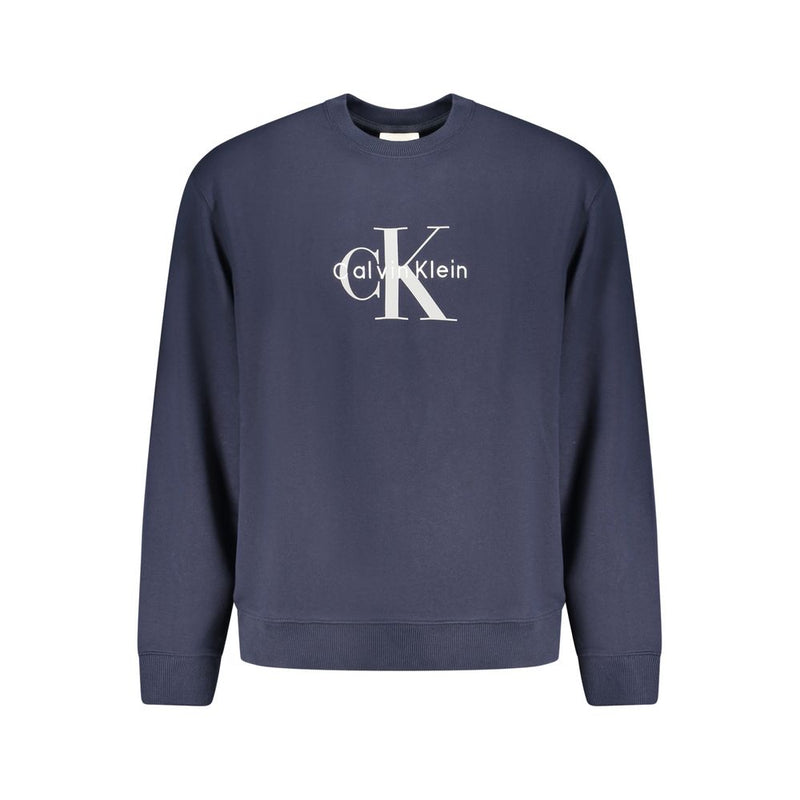 Calvin Klein Blue Cotton Men Sweater