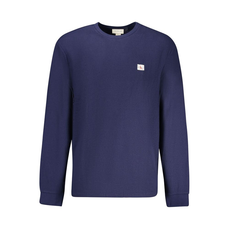 Calvin Klein Blue Cotton Men Sweater