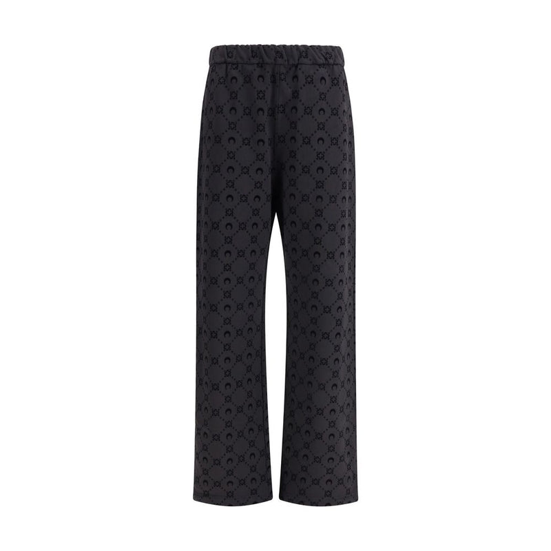 Marine Serre Gray Cotton Athletic Pants