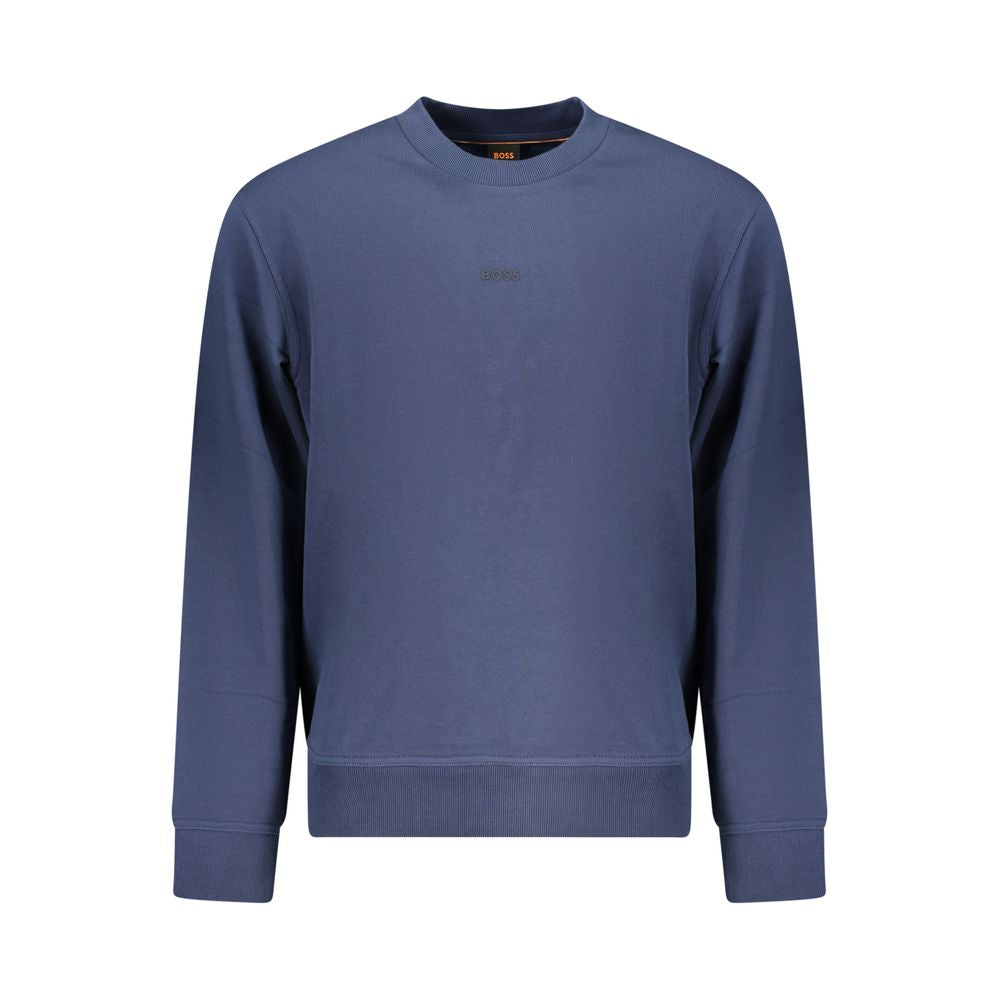 Hugo Boss Blue Cotton Men's Sweatshirt - ClickThatClicks 