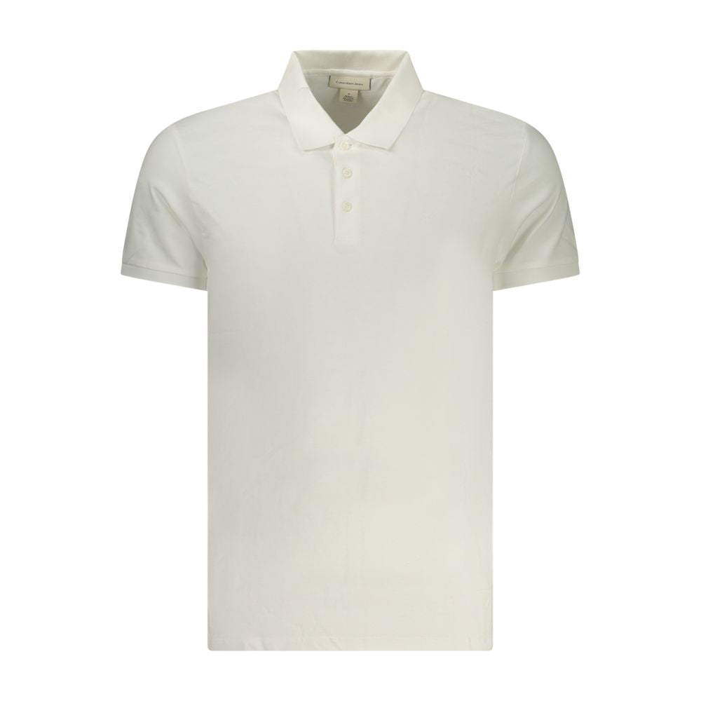 Calvin Klein Bianco Cotton Men Polo - ClickThatClicks 
