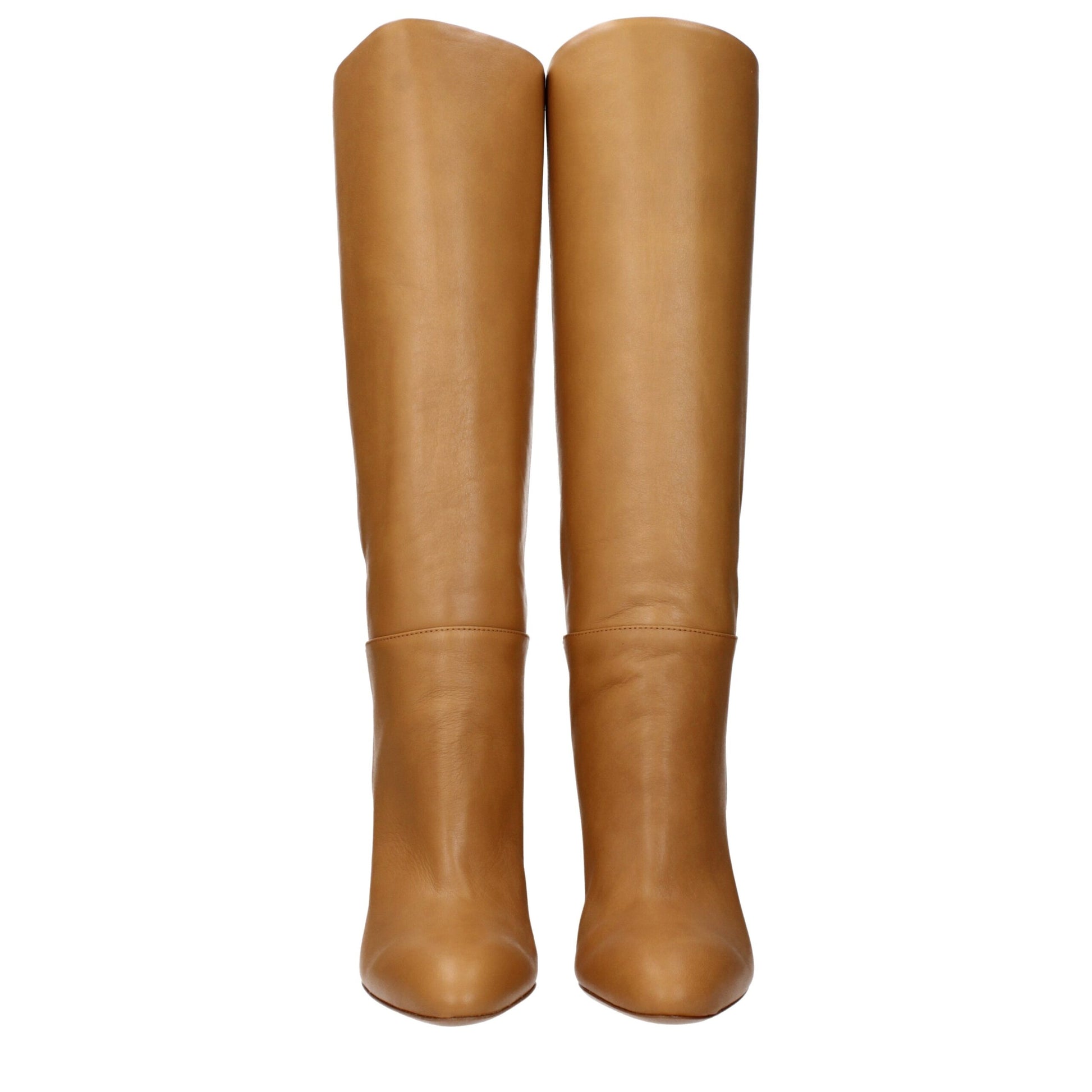 Paris Texas Brown Leather Boots - ClickThatClicks 