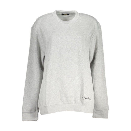 Cavalli Class Grigio Polyester Women Sweatshirt - ClickThatClicks 
