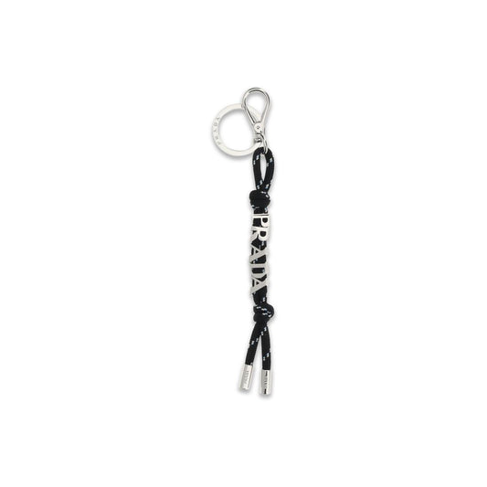 Prada Black Recycled Polyester Keychain - ClickThatClicks 