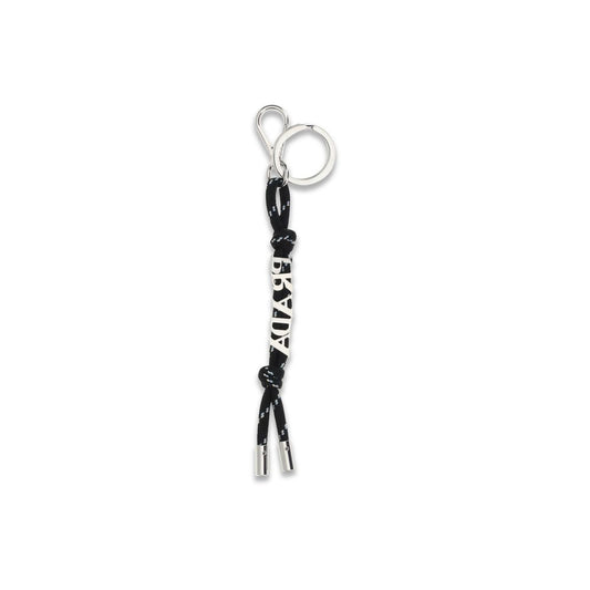 Prada Black Recycled Polyester Keychain - ClickThatClicks 