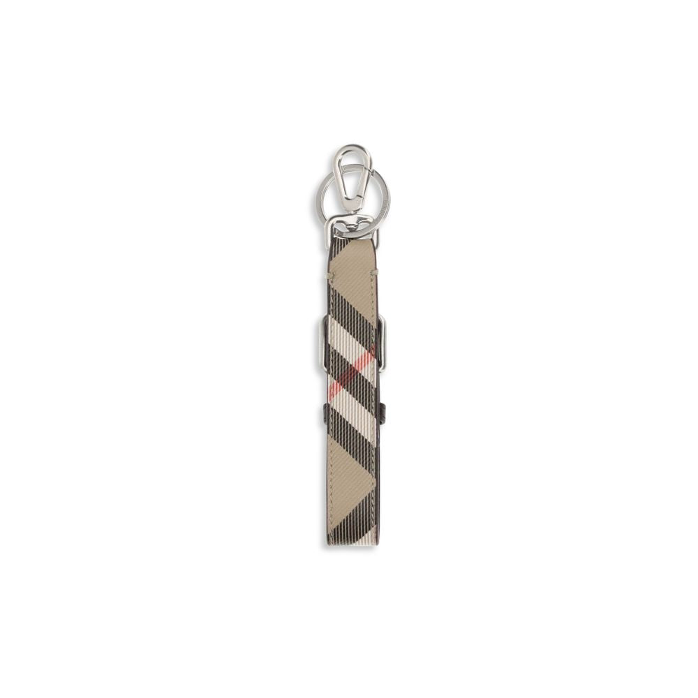 Burberry Beige Cotton Keychain - ClickThatClicks 