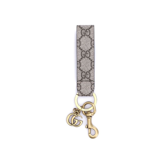 Gucci Beige Fabric Keychain - ClickThatClicks 
