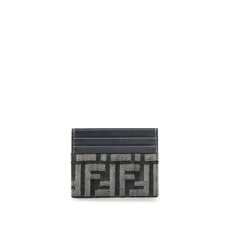 Fendi Blue Cotton Wallet