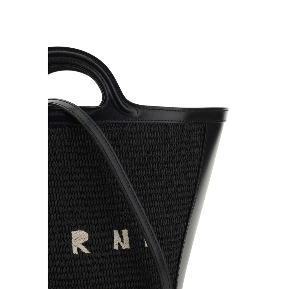 Marni Black Cotton Shoulder Bag - ClickThatClicks 