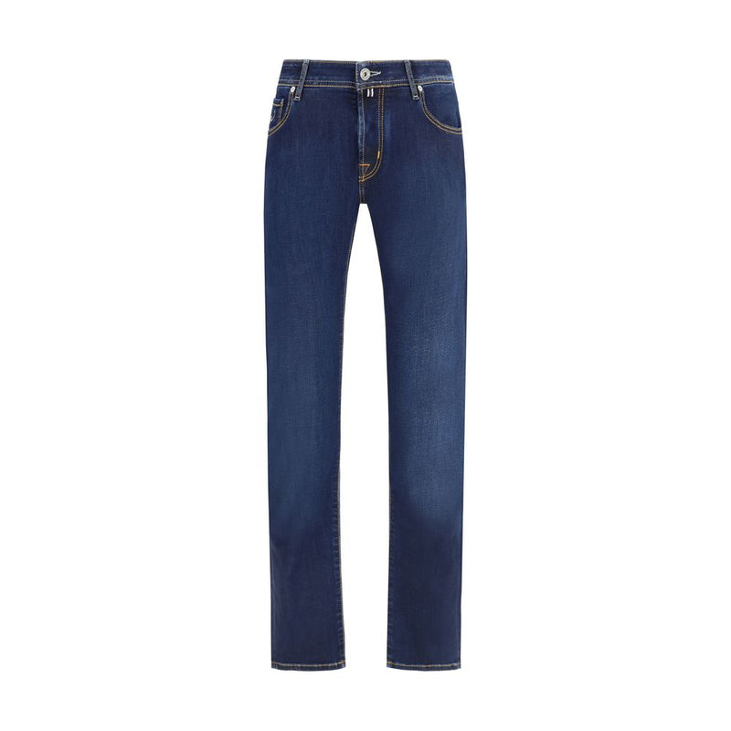 Jacob Cohen Blue Cotton Slim Fit Jeans