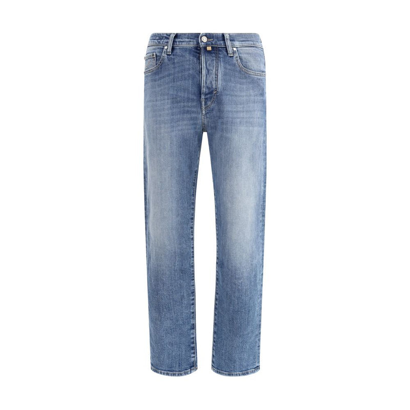 Jacob Cohen Blue Cotton Relaxed Fit Jeans