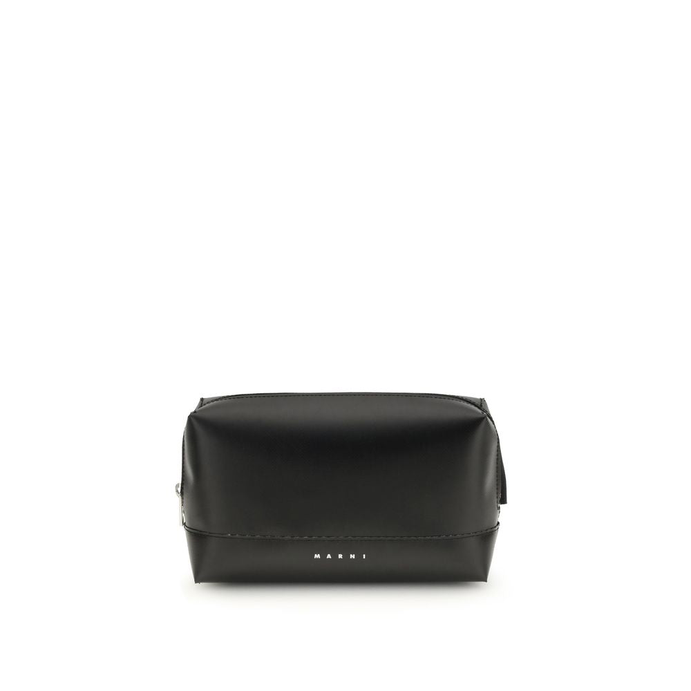 Marni Black Calf Leather Bos Taurus Shoulder Bag - ClickThatClicks 