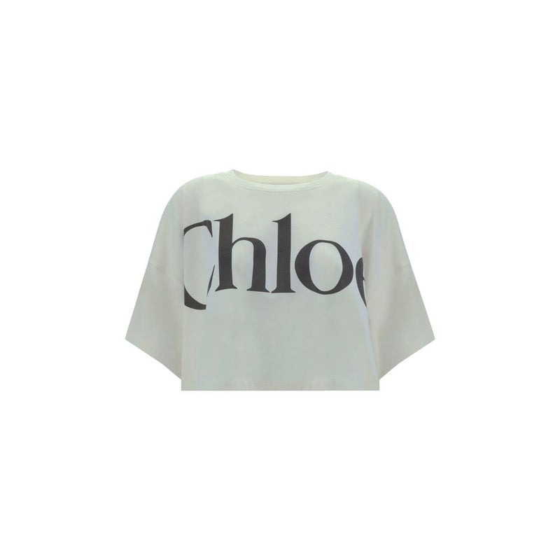 Chloé White Cotton T-Shirt