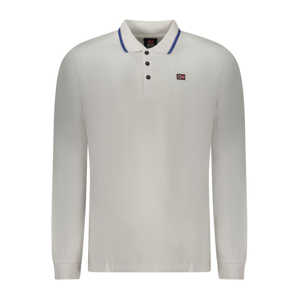 Norway 1963 Bianco Cotton Men Polo Shirt - ClickThatClicks 