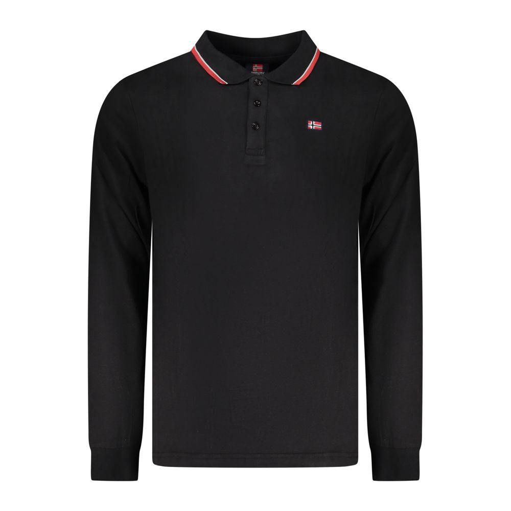 Norway 1963 Black Cotton Men Polo Shirt - ClickThatClicks 