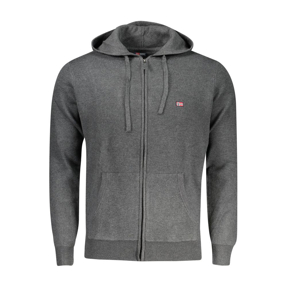 Norway 1963 Grigio Poliammide Men's Cardigan - ClickThatClicks 