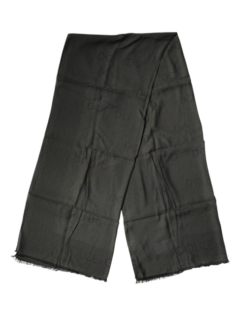 Dolce & Gabbana Black Modal Neck Wrap Men Shawl Men Scarf - ClickThatClicks 