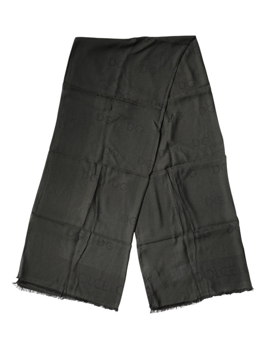 Dolce & Gabbana Black Modal Neck Wrap Men Shawl Men Scarf - ClickThatClicks 