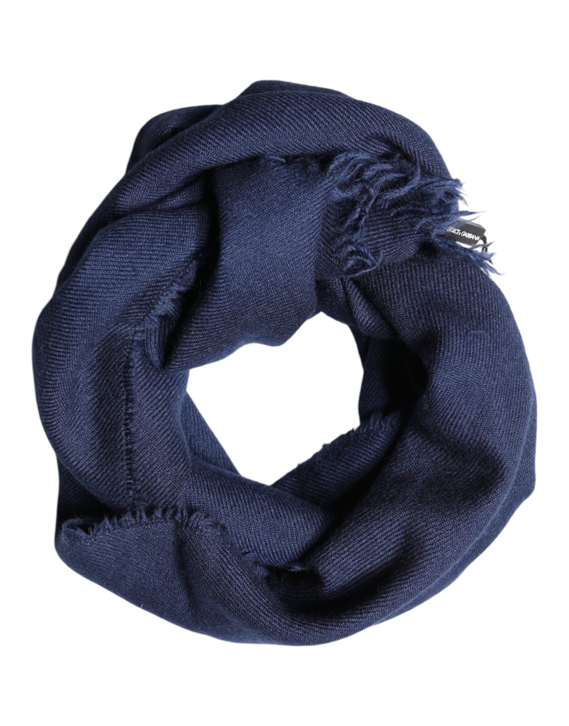 Dolce & Gabbana Scarf Blue Cashmere Neck Wrap Shawl Men - ClickThatClicks 