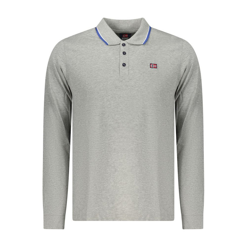 Norway 1963 "Grigio Cotton Mens Polo Shirt"