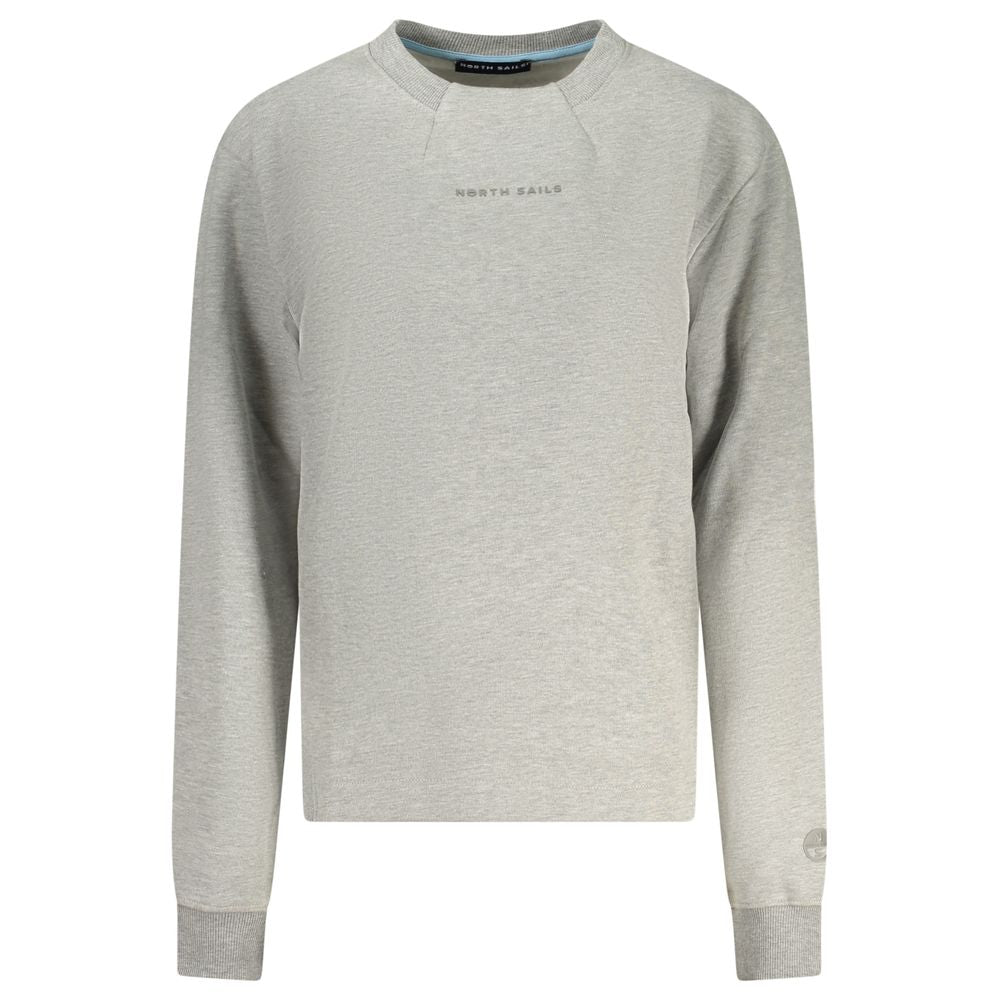 North Sails Grigio Cotton Women Sweatshirt - ClickThatClicks 