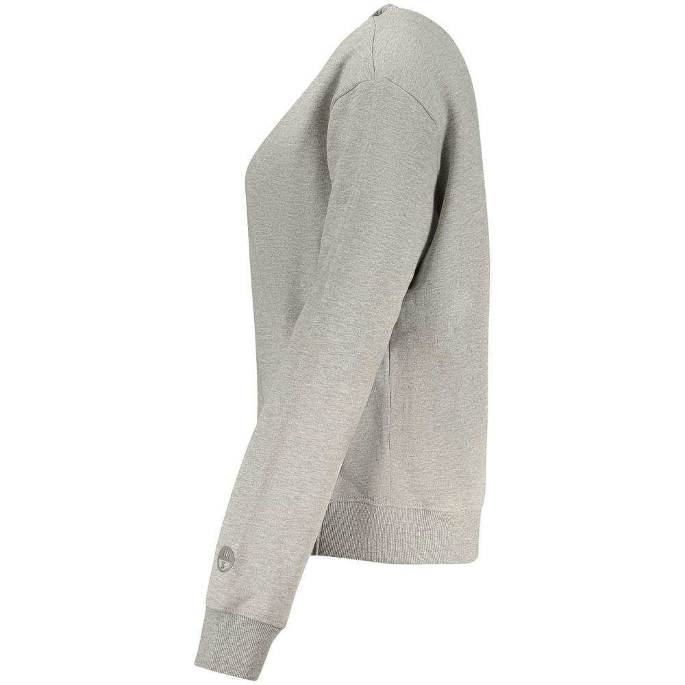 North Sails Grigio Cotton Women Sweatshirt - ClickThatClicks 