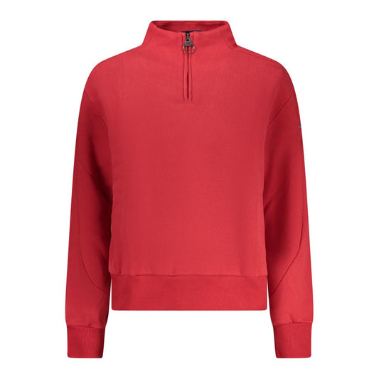 North Sails Red Cotton Women Sweatshirt - ClickThatClicks 